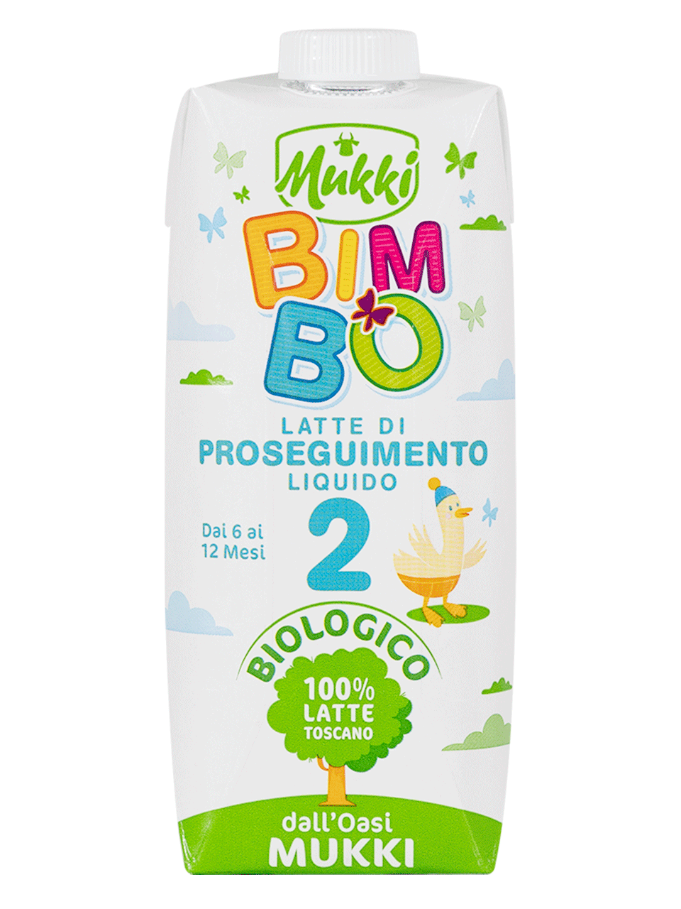 Mukki Bimbo 2 - Latte di proseguimento liquido 500 ml - 12 confezioni