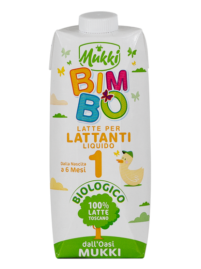 Mukki Bimbo 1 - Latte per lattanti liquido 500 ml - 12 confezioni