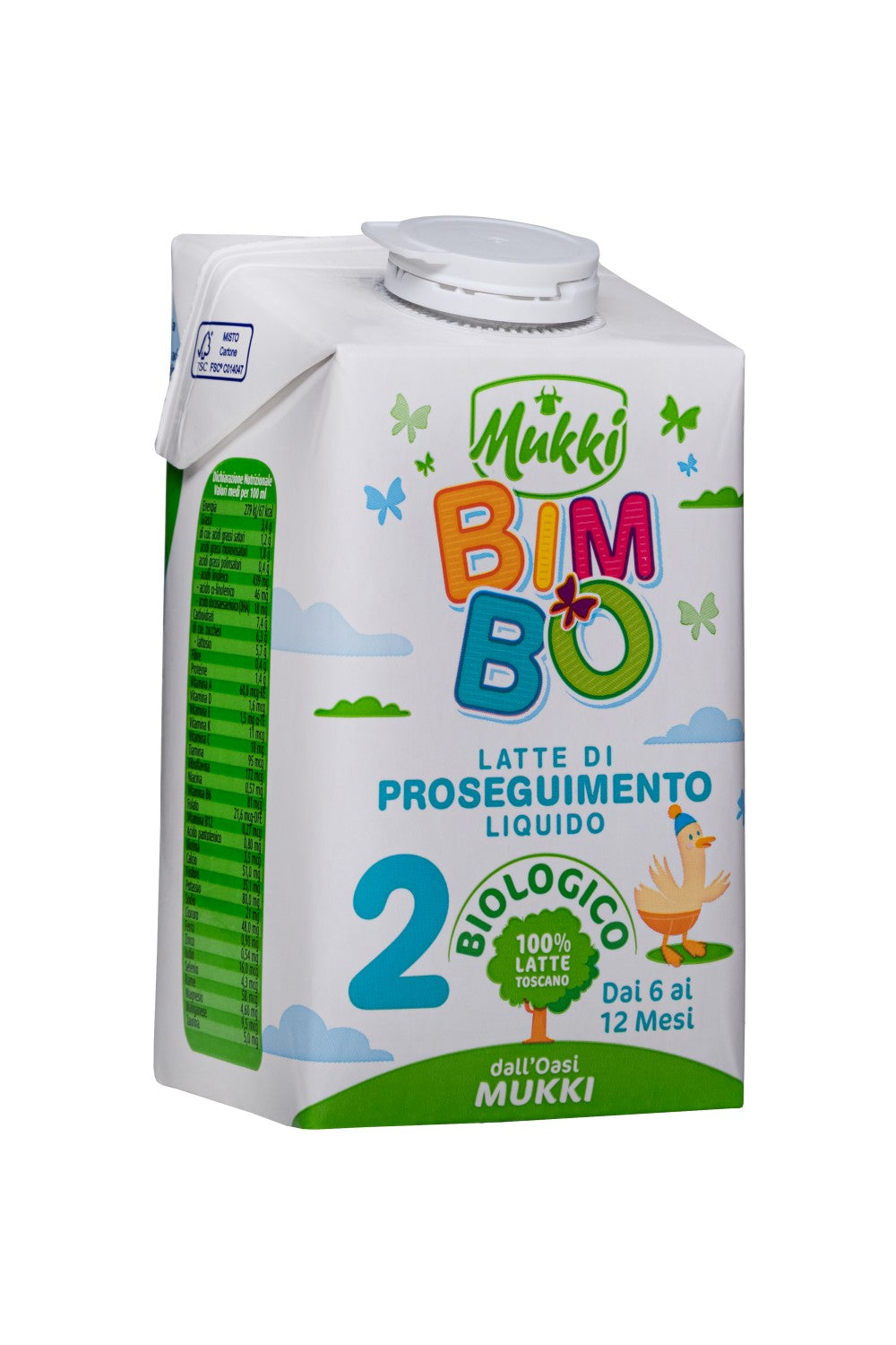 Mukki Bimbo 2 - Latte di proseguimento liquido 500 ml - 12 confezioni