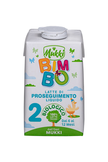 Mukki Bimbo 2 - Latte di proseguimento liquido 500 ml - 12 confezioni