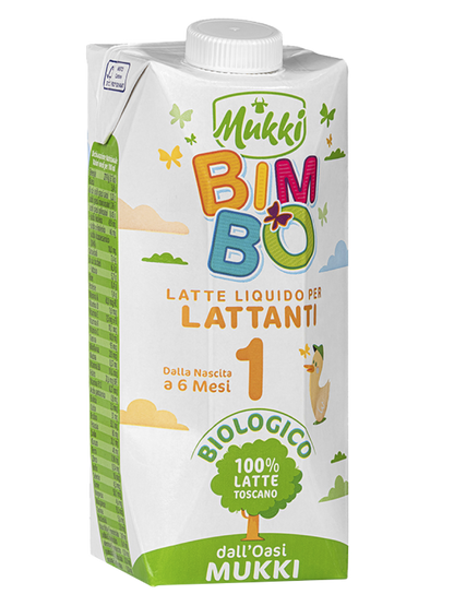 Mukki Bimbo 1 - Latte per lattanti liquido 500 ml - 12 confezioni