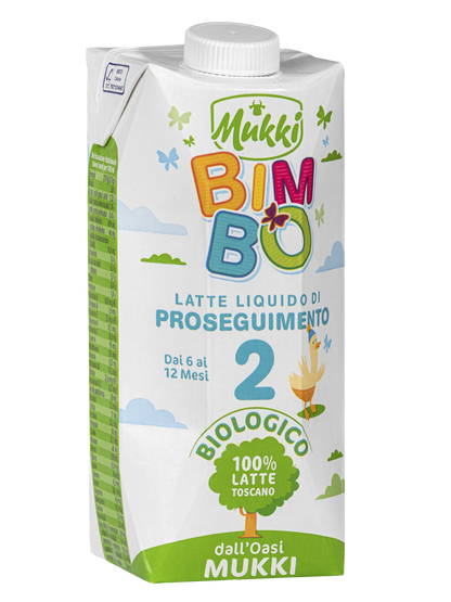 Mukki Bimbo 2 - Latte di proseguimento liquido 500 ml - 12 confezioni